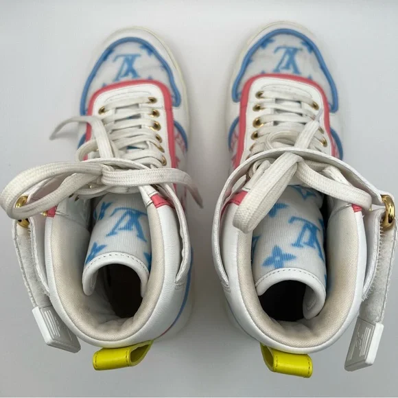 Louis Vuitton Boombox Pastels Monogram Nylon Sneakers